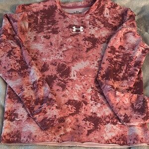 Under Armour  Long Sleeve Tie-Dye Shirt - Pink and Red